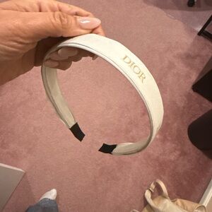 Dior Ivory and Gold Headband